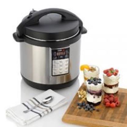 Picture of Fagor LUX Multi-Cooker 4-Quart Electric Pressure, Slow and Rice Cooker  Silver