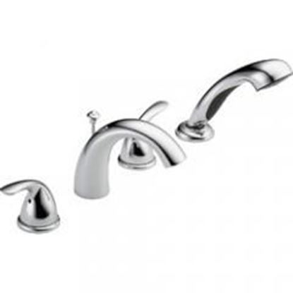 Foto de Delta Faucet T4705-25 Classic Roman Tub with Hand Shower Trim, Chrome