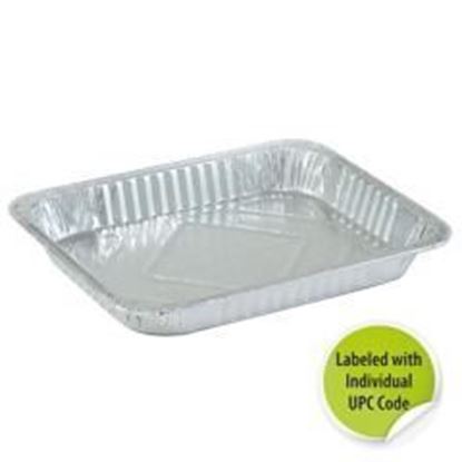 Aluminum 1/2 Size Shallow Pan - Individually Labeled with Upc - Nicole Home Collection Case Pack 100
