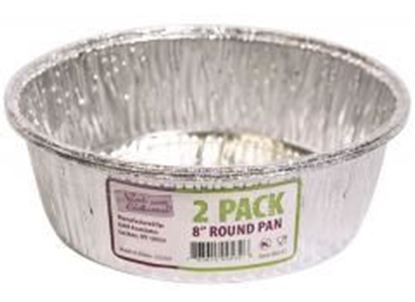 Aluminum 8" Round Pan 2-Packs - Nicole Home Collection Case Pack 50