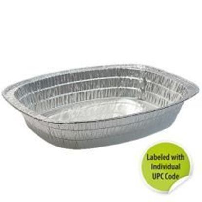 Aluminum Oval Roaster Extra Large - Individually Labeled with Upc - Nicole Home Collection Case Pack 100