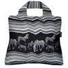 Out of Africa Reusable Grocery Bags Set of 5 Foldable Quality Shopping Tote Bags, Eco-friendly Polyester Grocery Bags
