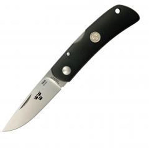 图片 Fallkniven TK4 Folder 2.75 in Satin Blade Black Zytel Handle