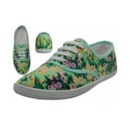  Women's Daisy Flowers Printed Canvas Shoes (24 pairs)  Comfortable and lightweight canvas shoes with Laces for every day casual wear.