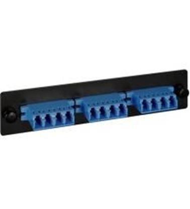 Picture of ADAPTER PANEL, 6-DUPLEX LC, MM-SM, BLACK