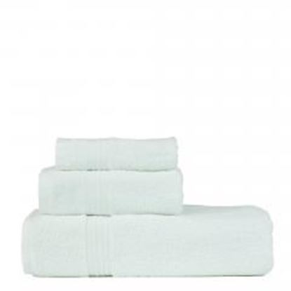 Picture of Eco Cotton 3 Piece Towel Bundle Set - Dobby Border - One Bath Towel - One Hand Towel - One Washcloth