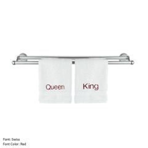 Picture of Luxury Hotel & Spa Queen and King Washcloths Wedding Engagement Anniversary Gift