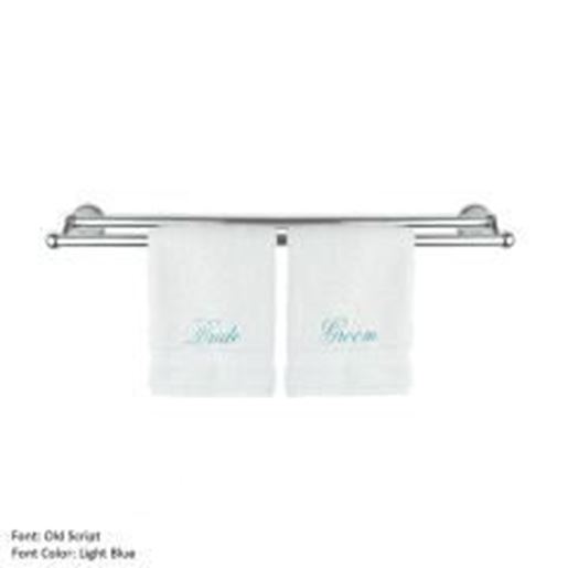 Picture of Luxury Hotel & Spa Bride and Groom Washcloths Wedding Engagement Anniversary Gift