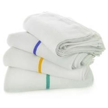 Picture of Kitchen All-purpose Bar Mop Towels - White - Stripe  - Set of 24