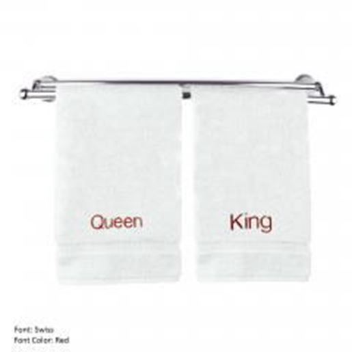 Picture of Luxury Hotel & Spa Queen and King Hand Towels Wedding Engagement Anniversary Gift