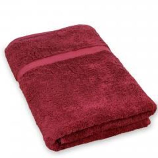 Picture of Luxury Hotel & Spa Towel Turkish Cotton Bath Sheets - Cranberry - (35x70 inches, Set of 1)