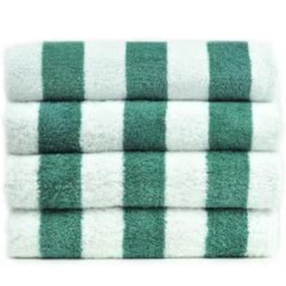 Picture of Luxury Hotel & Spa Towel 100% Genuine Turkish Cotton Pool Beach Towels - Sea Green - Cabana  - Set of 2