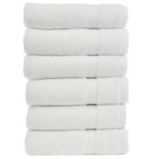 Picture of Luxury Hotel & Spa Towel 100% Genuine Turkish Cotton Hand Towels - White - Bamboo  - Set of 6