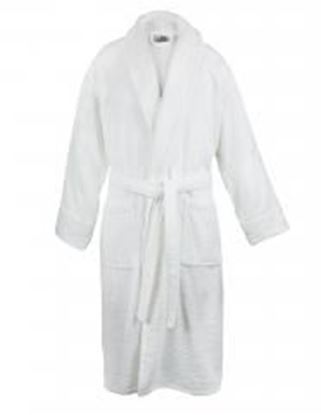 Picture of Bare Cotton 100% Turkish Cotton Women Terry Shawl Robe, XX-Large, White