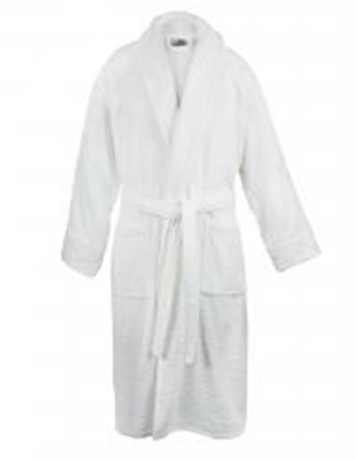 Picture of Bare Cotton 100% Turkish Cotton Women Terry Shawl Robe, XX-Large, White