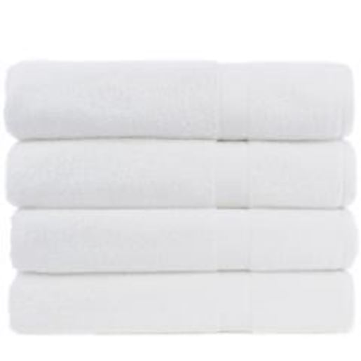 Picture of Luxury Hotel & Spa Towel 100% Genuine Turkish Cotton Bath Towels - White - Honeycomb  - Set of 4