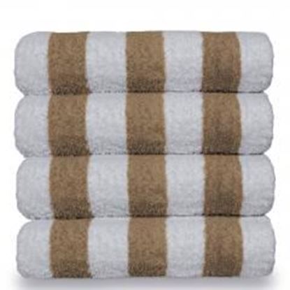 Picture of Luxury Hotel & Spa Towel 100% Cotton Pool Beach Towels - Cabana - Tan - Set of 4