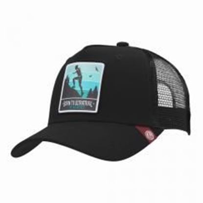 Изображение Trucker Cap Born to Ultratrail Black The Indian Face for men and women