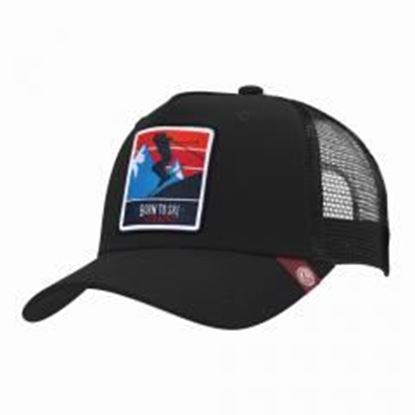 Picture of Trucker Cap Born to Ski Black The Indian Face for men and women