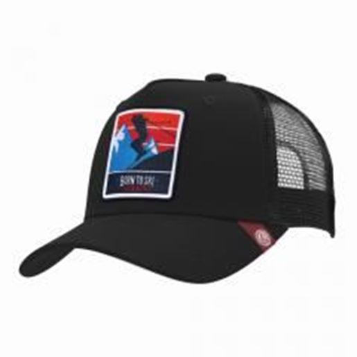 图片 Trucker Cap Born to Ski Black The Indian Face for men and women