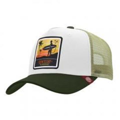 Picture of Trucker Cap Born to Surf White The Indian Face for men and women