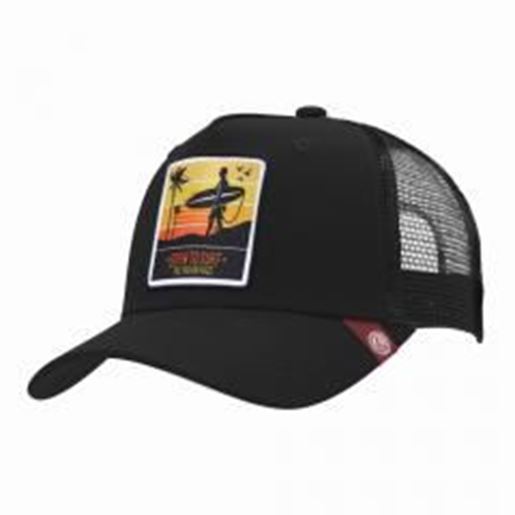 图片 Trucker Cap Born to Surf Black The Indian Face for men and women