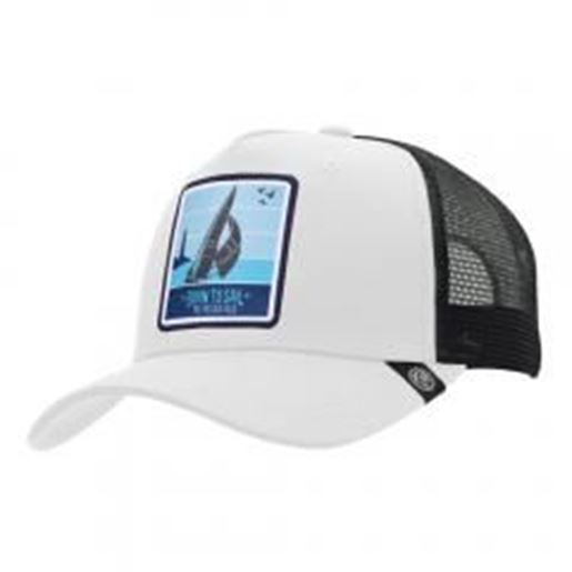 图片 Trucker Cap Born to Sail White The Indian Face for men and women