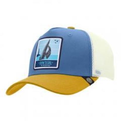 Изображение Trucker Cap Born to Sail Blue The Indian Face for men and women
