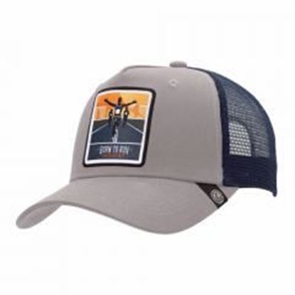 Picture of Trucker Cap Born to Run Grey The Indian Face for men and women