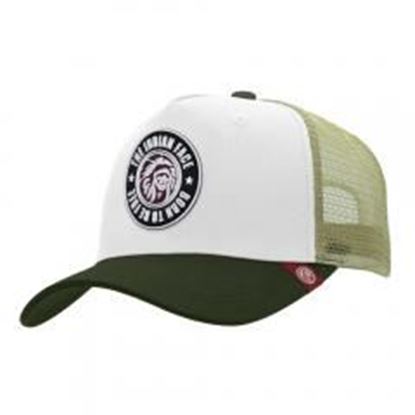 Изображение Trucker Cap Born to be Free White The Indian Face for men and women