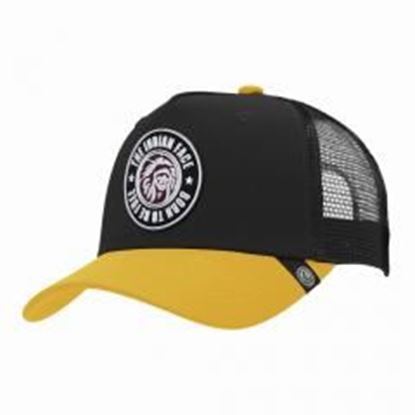 Foto de Trucker Cap Born to be Free Black The Indian Face for men and women