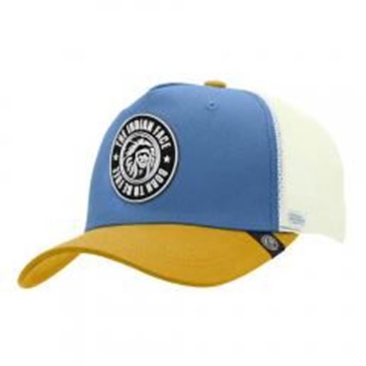 Picture of Trucker Cap Born to be Free Blue The Indian Face for men and women