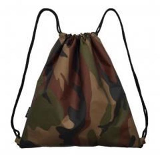 Picture of Camouflage Printed Drawstring Backpack Bags Hiking, Traveling Bags