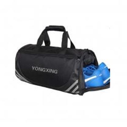 Picture of Large Sports Duffle Bags Gym Accessories Bags Travel Bag with Shoes Compartment, F