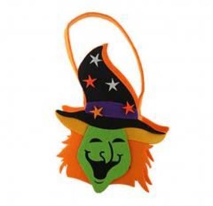 Picture of Portable Candy Bags Non-woven Witch Pumpkin Bags Halloween Decorations