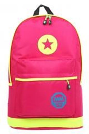 Picture of New Small fresh Backpack Korean Little Stars Backpack ROSE RED