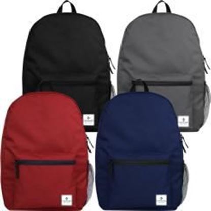 Picture of Forward 15" Classic School Backpack with Side Mesh Pocket - 4 Colors Case Pack 24