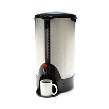 URN/Coffeemaker,100 Cup,13-1/2"x12-1/2"x23",Stainless Steel