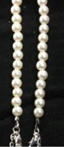 Picture of Elegant Pearl Bra Straps-BS2082: White Pearls,O/S