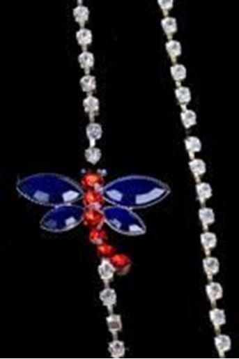 Picture of Dragonfly Rhinestone Straps-BS2083: Blue Dragonfly,O/S