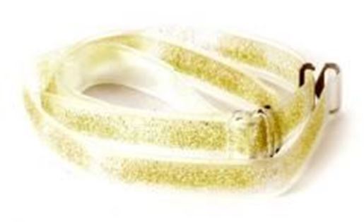 Picture of Gold Glitter Bra Straps-N304G: As shown,O/S