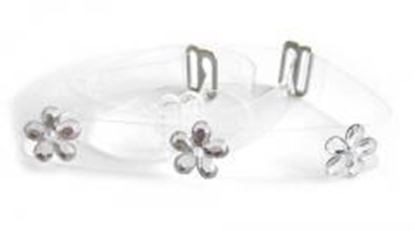 Picture of Clear Daisy Rhinestone Bra Straps-N600: As shown,O/S