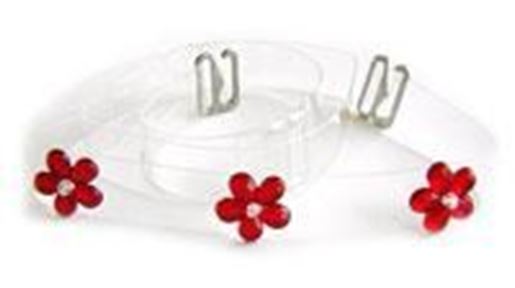 Picture of Red Daisy Rhinestone Bra Straps-N601: As shown,O/S