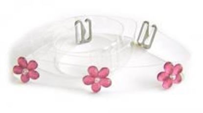 Picture of Pink Daisy Rhinestone Bra Straps-N603: As shown,O/S