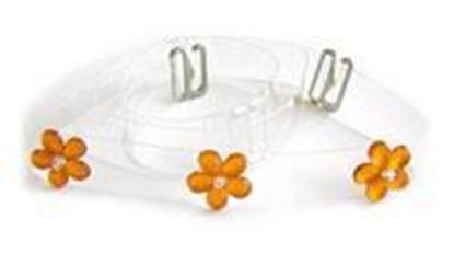 Picture of Orange Daisy Rhinestone Bra Straps-N604: As shown,O/S