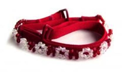 Picture of Red Bra Straps w/ Red beads-F102R-B1: As shown,O/S