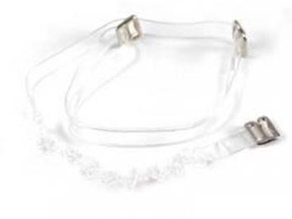 Picture of Clear Straps w/ Clear Beads-P302C-B0: As shown,O/S