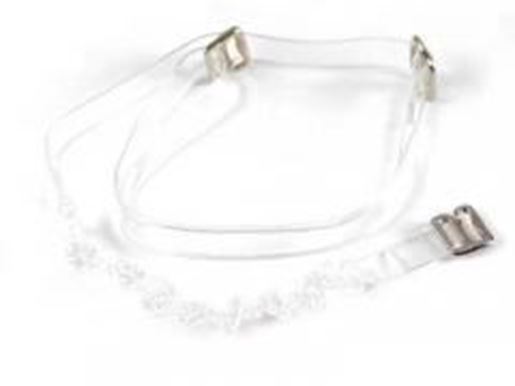 Picture of Clear Straps w/ Clear Beads-P302C-B0: As shown,O/S