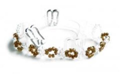 Picture of Clear Straps w/ Brown Beads-P302CF-B1: As shown,O/S