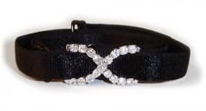 Picture of Black Bra Strap with Diamond X-F100B-DX: As shown,O/S